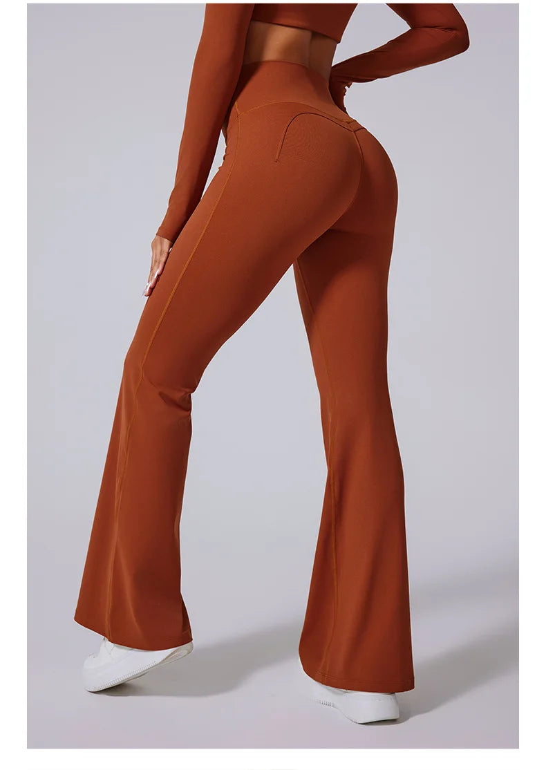 THE ELISE – HIGH WAIST FLARE LEGGINGS