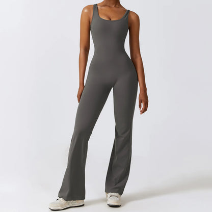 THE NOVA – BACKLESS FLARE JUMPSUIT
