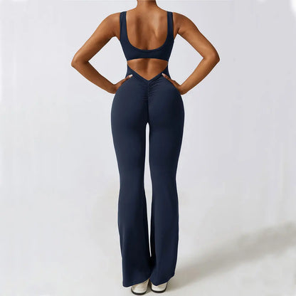 THE NOVA – BACKLESS FLARE JUMPSUIT