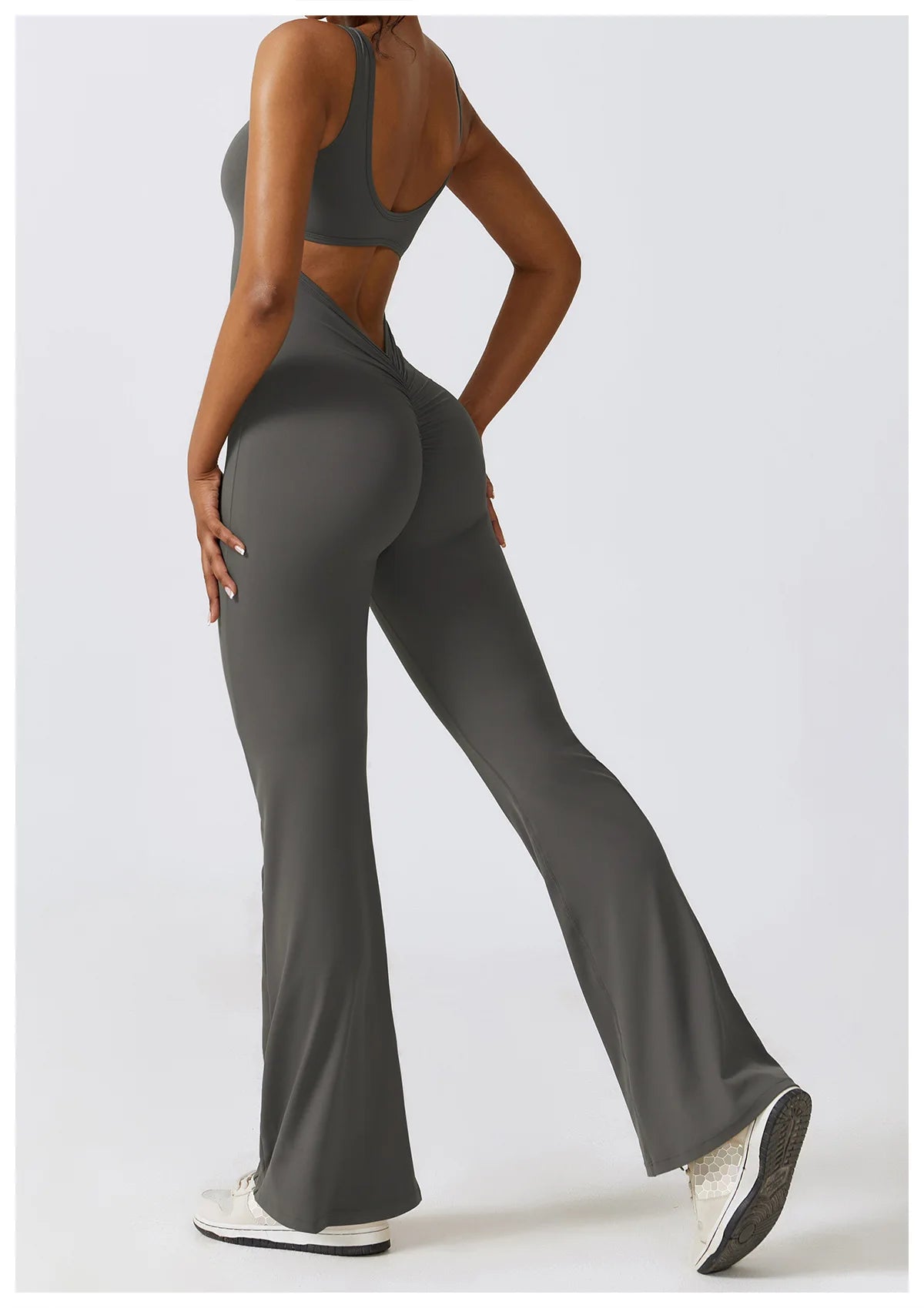THE NOVA – BACKLESS FLARE JUMPSUIT