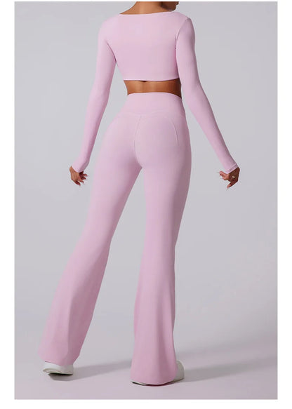 THE ELISE – HIGH WAIST FLARE LEGGINGS