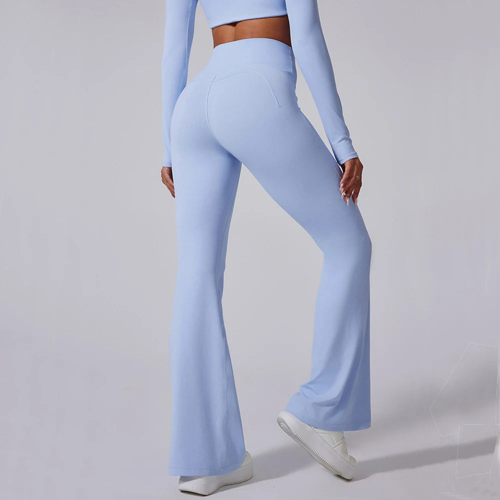 THE ELISE – HIGH WAIST FLARE LEGGINGS