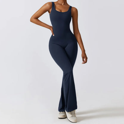 THE NOVA – BACKLESS FLARE JUMPSUIT