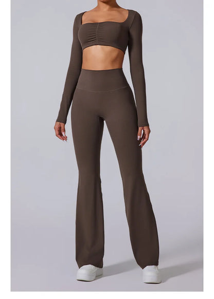 THE ELISE – HIGH WAIST FLARE LEGGINGS