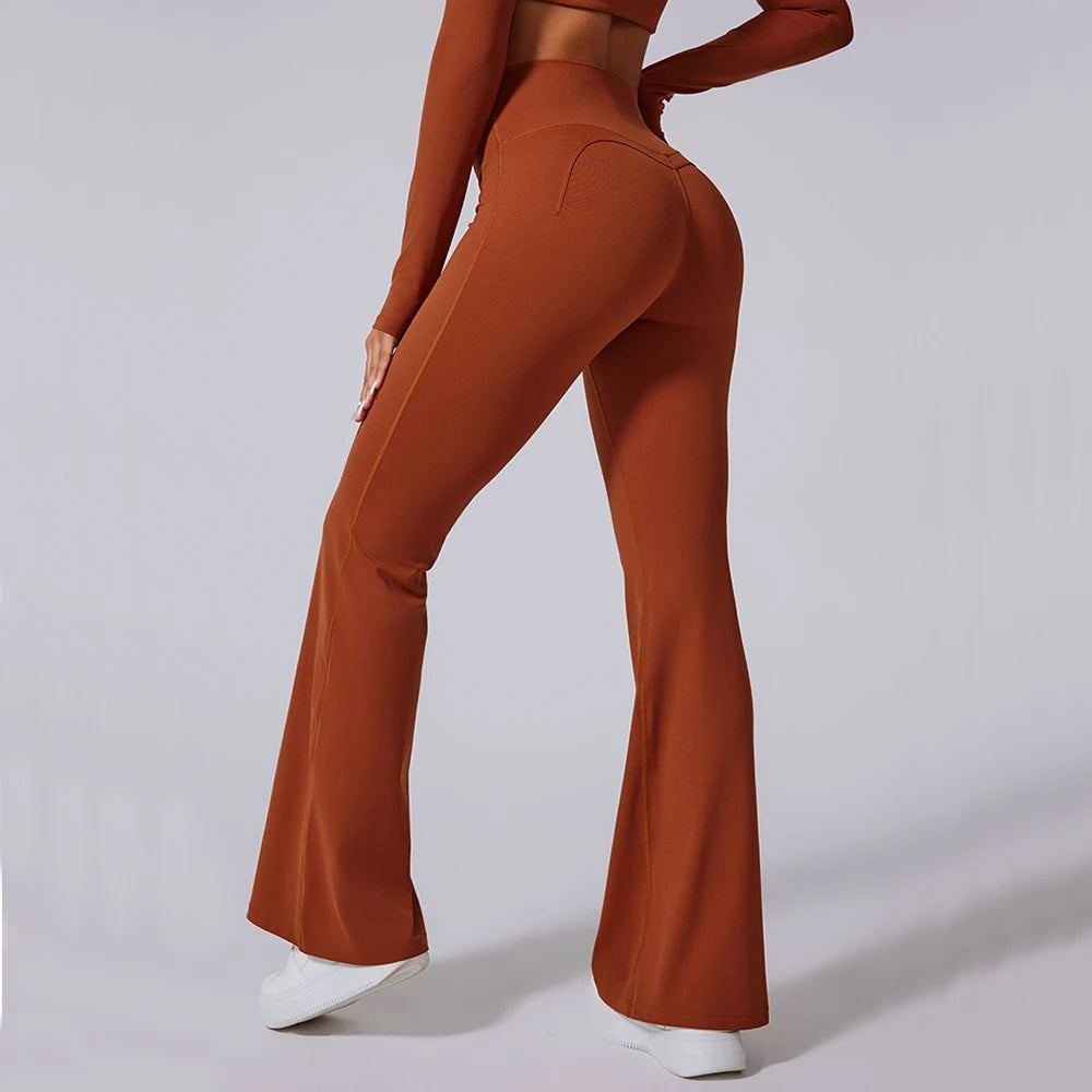 THE ELISE – HIGH WAIST FLARE LEGGINGS